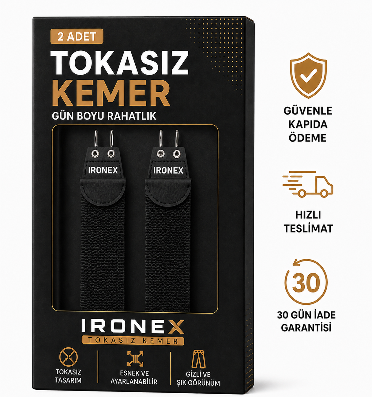 Ironex Flex™ Tokasız Kemer