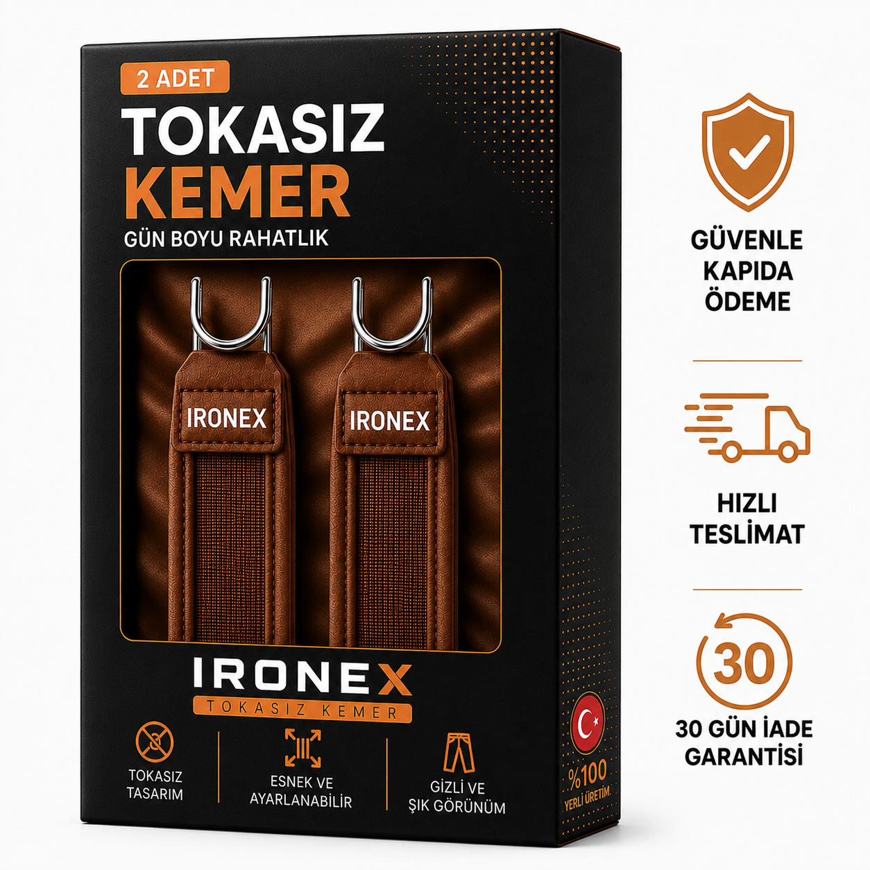 Ironex Flex™ Tokasız Kemer